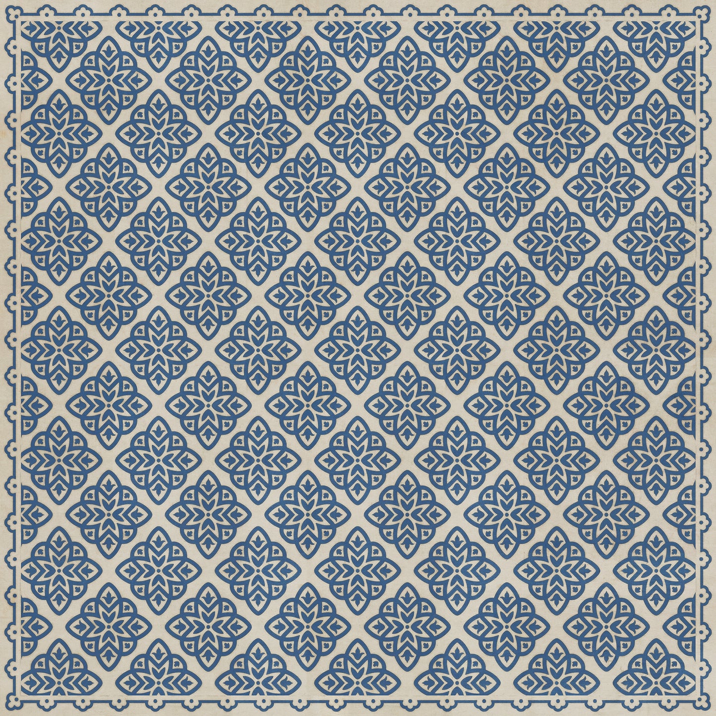 Pattern 45 Eburneus 120x120 Vintage Vinyl Floorcloth