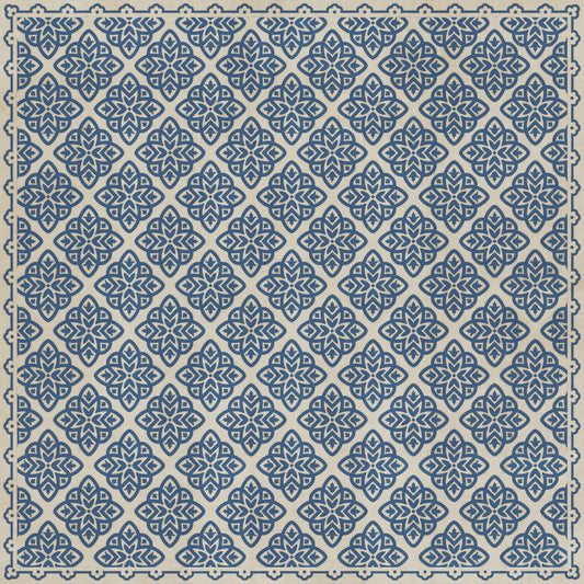 Pattern 45 Eburneus 120x120 Vintage Vinyl Floorcloth