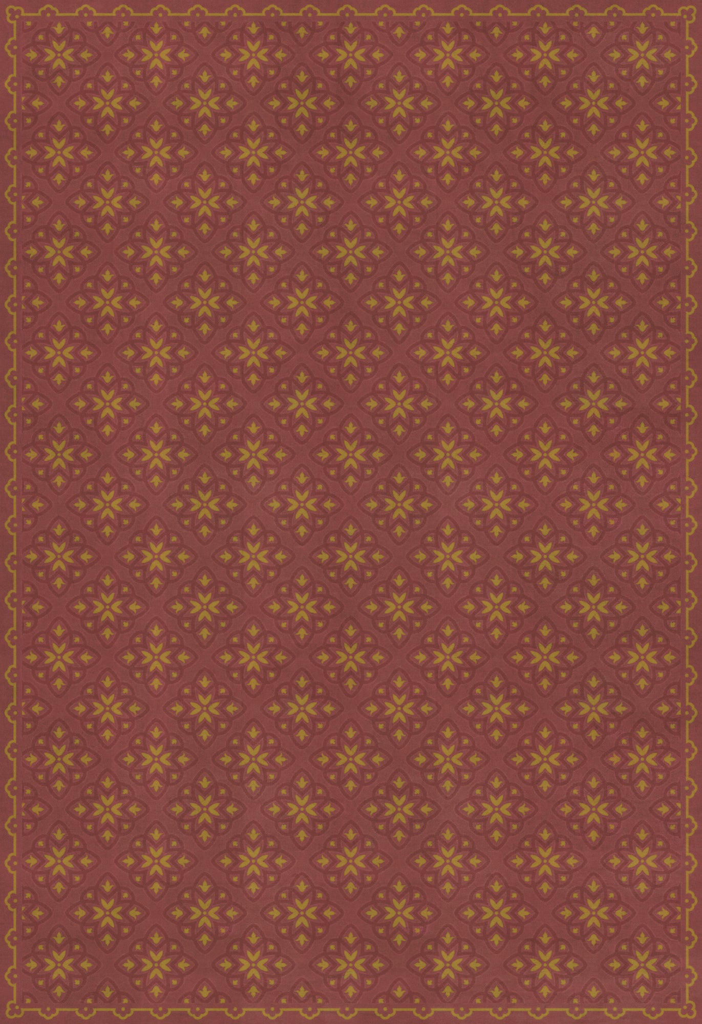 Pattern 45 Miniatus 96x140 Vintage Vinyl Floorcloth