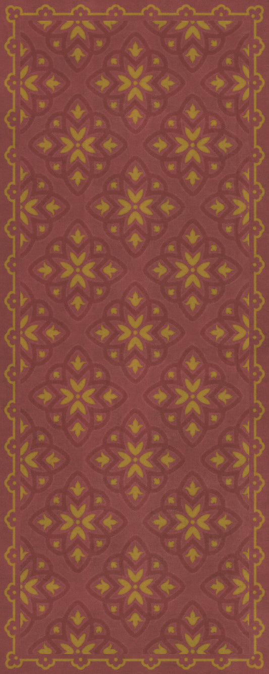 Pattern 45 Miniatus 36x90 Vintage Vinyl Floorcloth