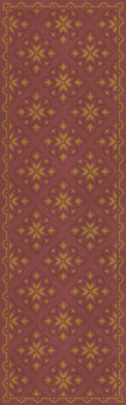 Pattern 45 Miniatus 36x115 Vintage Vinyl Floorcloth