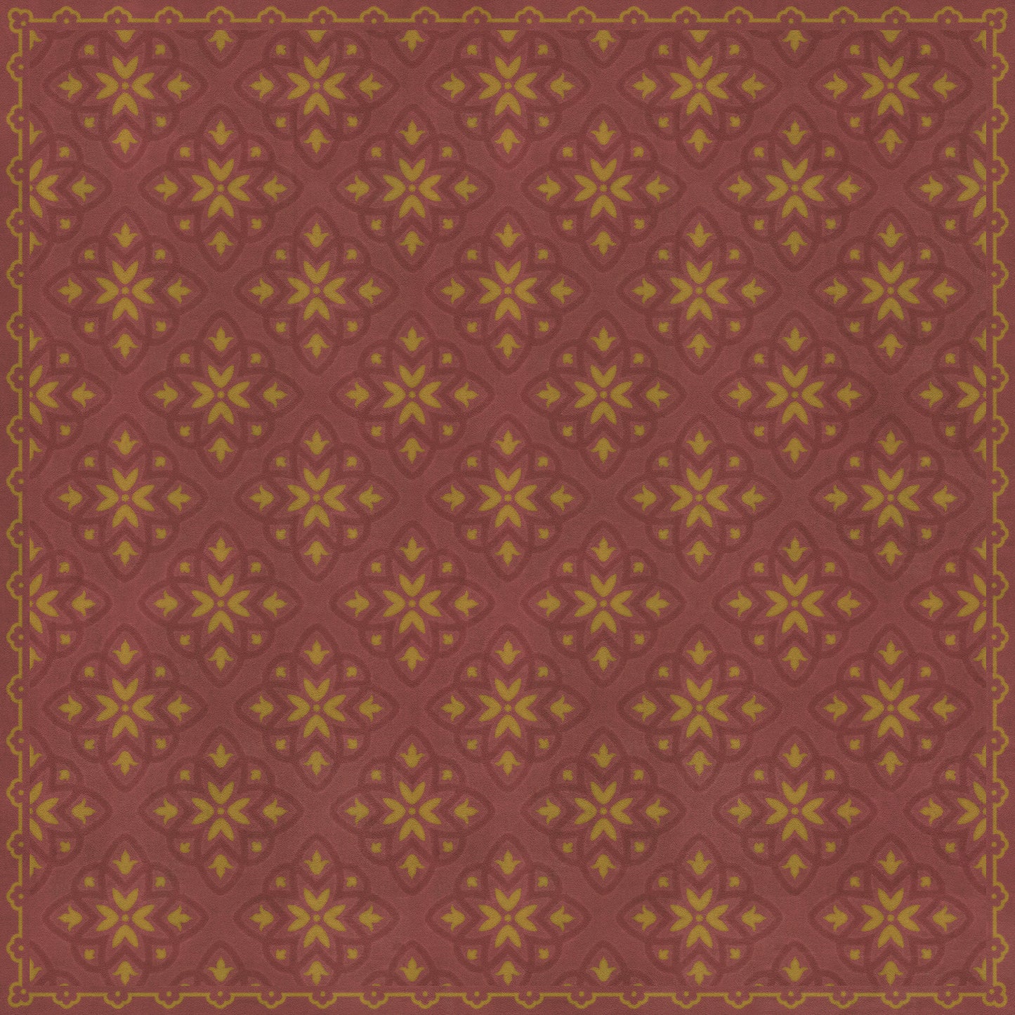 Pattern 45 Miniatus 60x60 Vintage Vinyl Floorcloth