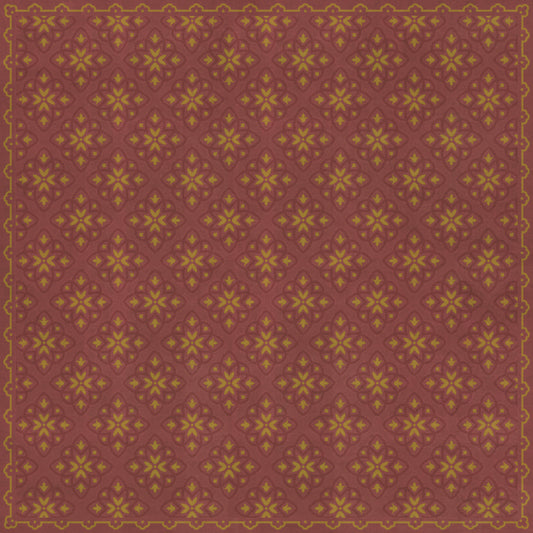 Pattern 45 Miniatus 96x96 Vintage Vinyl Floorcloth