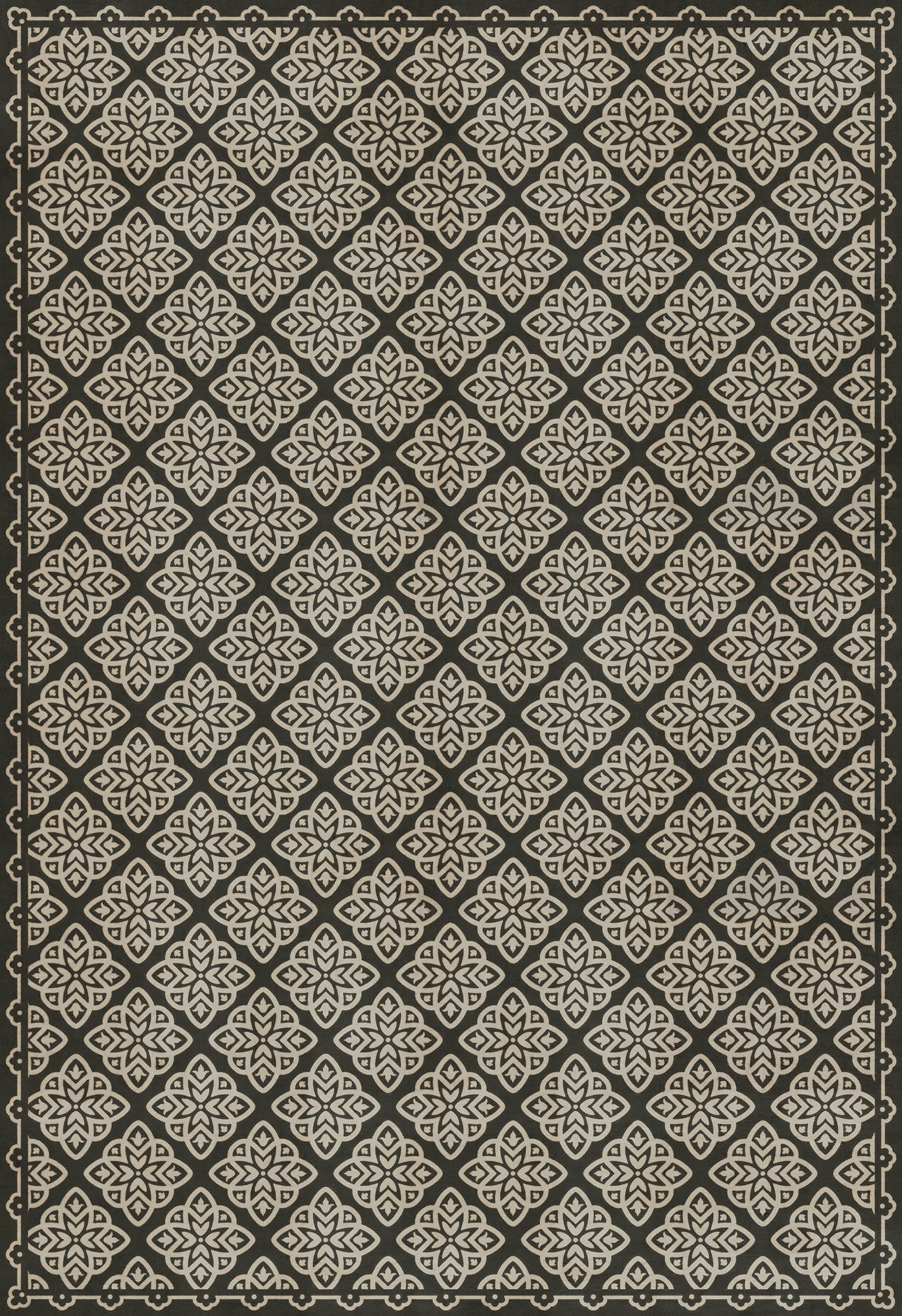 Pattern 45 Nitritus 96x140 Vintage Vinyl Floorcloth
