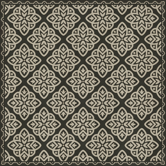 Pattern 45 Nitritus 48x48 Vintage Vinyl Floorcloth