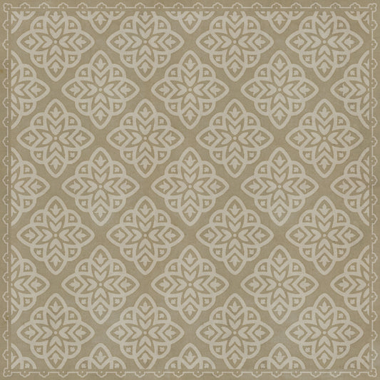Pattern 45 Niveus 48x48 Vintage Vinyl Floorcloth
