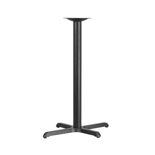 23.5'' x 29.5'' Restaurant Table X-Base with 3'' Dia. Bar Height Column