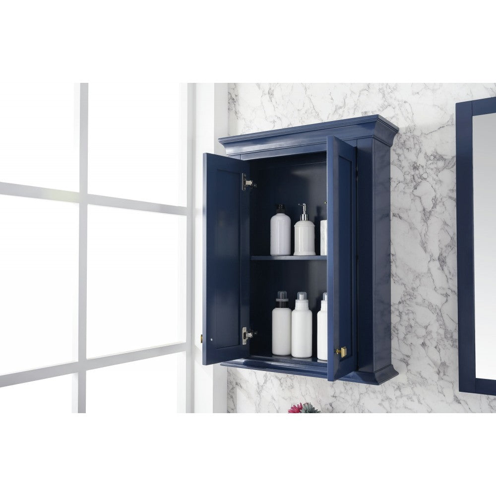 24" Blue Toilet Topper Cabinet