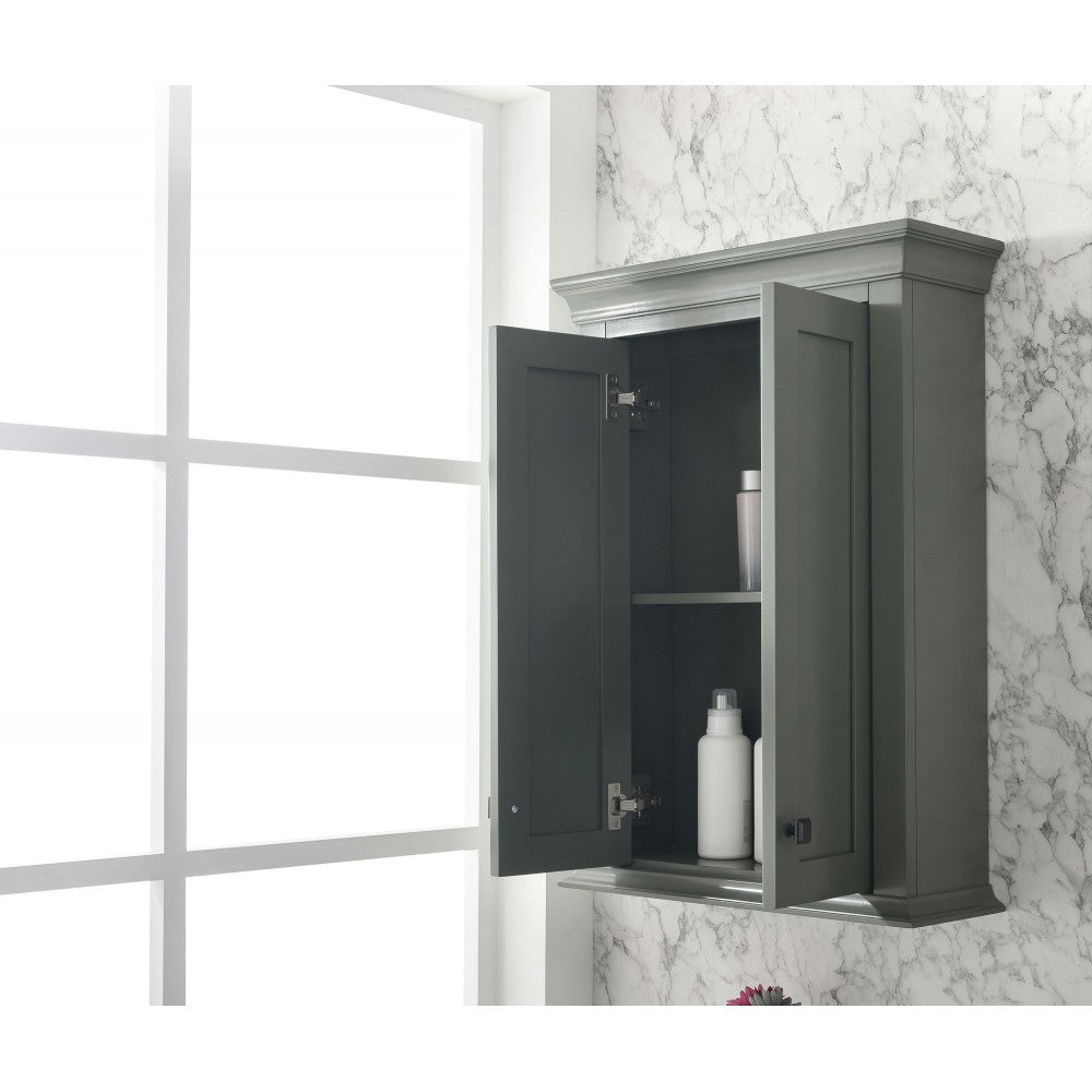 24" Pewter Green Toilet Topper Cabinet