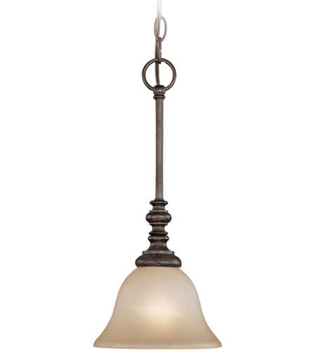 Barrett Place 1 Light Mini Pendant in Mocha Bronze, 24221-MB