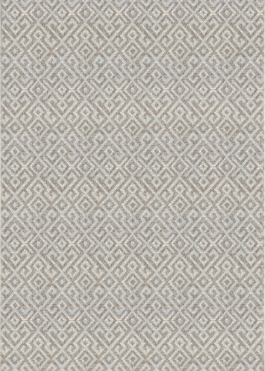 Couristan Monaco Pavers Mocha Runner Rug 2'3" x 7'10"