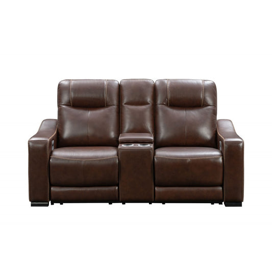 24PH-1138 Sutherland Console Loveseat, Castleton Rustic Brown