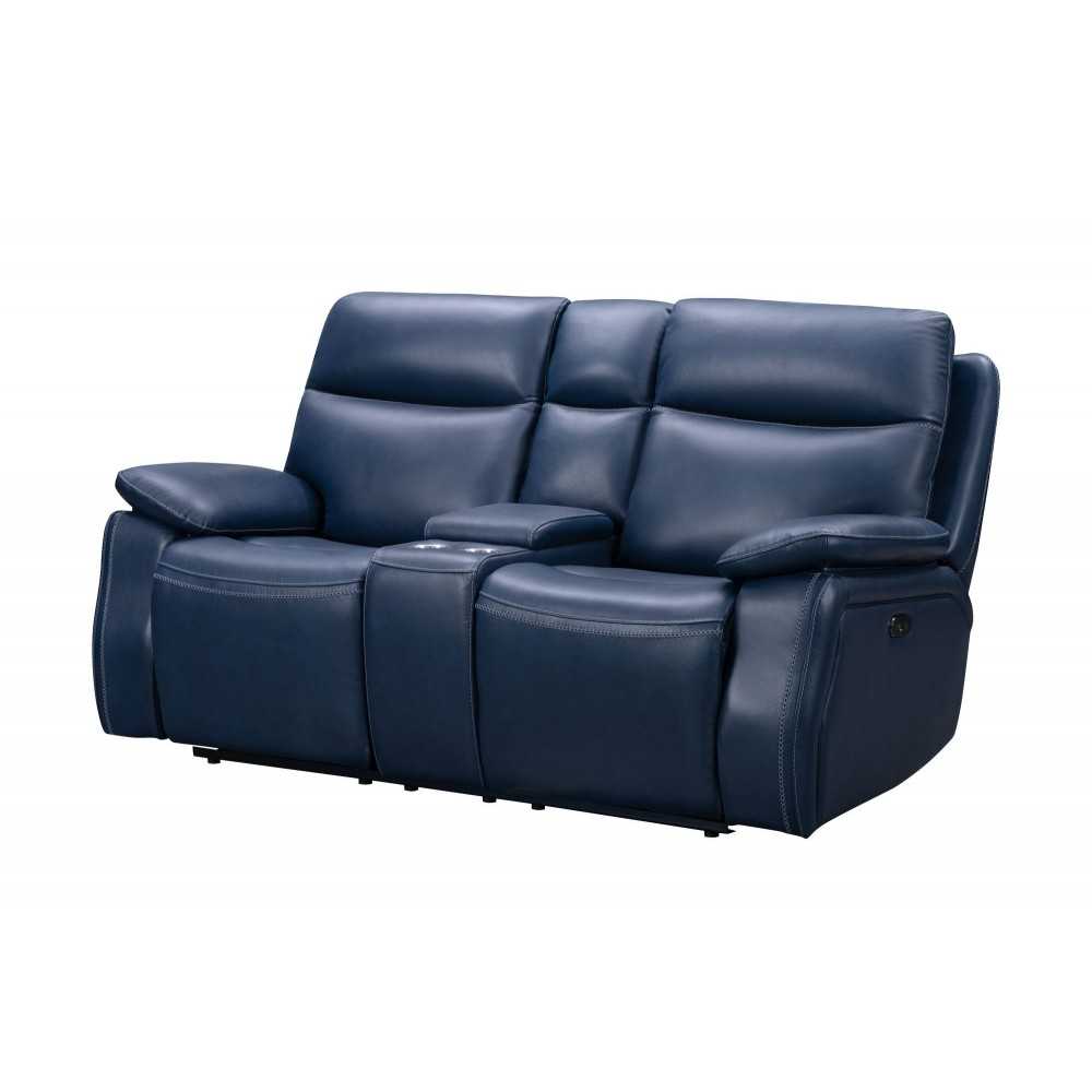 24PH-3628 Micah Console Loveseat, Marco Navy Blue