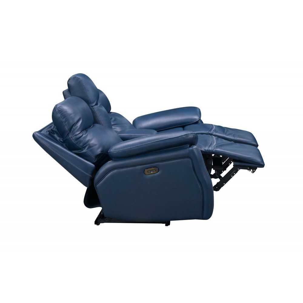 24PH-3628 Micah Console Loveseat, Marco Navy Blue