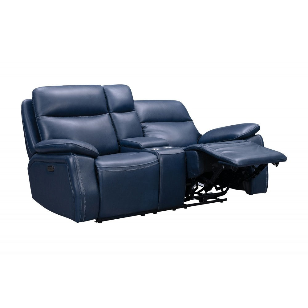 24PH-3628 Micah Console Loveseat, Marco Navy Blue