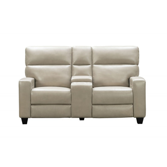 24PHL-1116 Macello Power Reclining Console Loveseat, Sergi Gray Beige