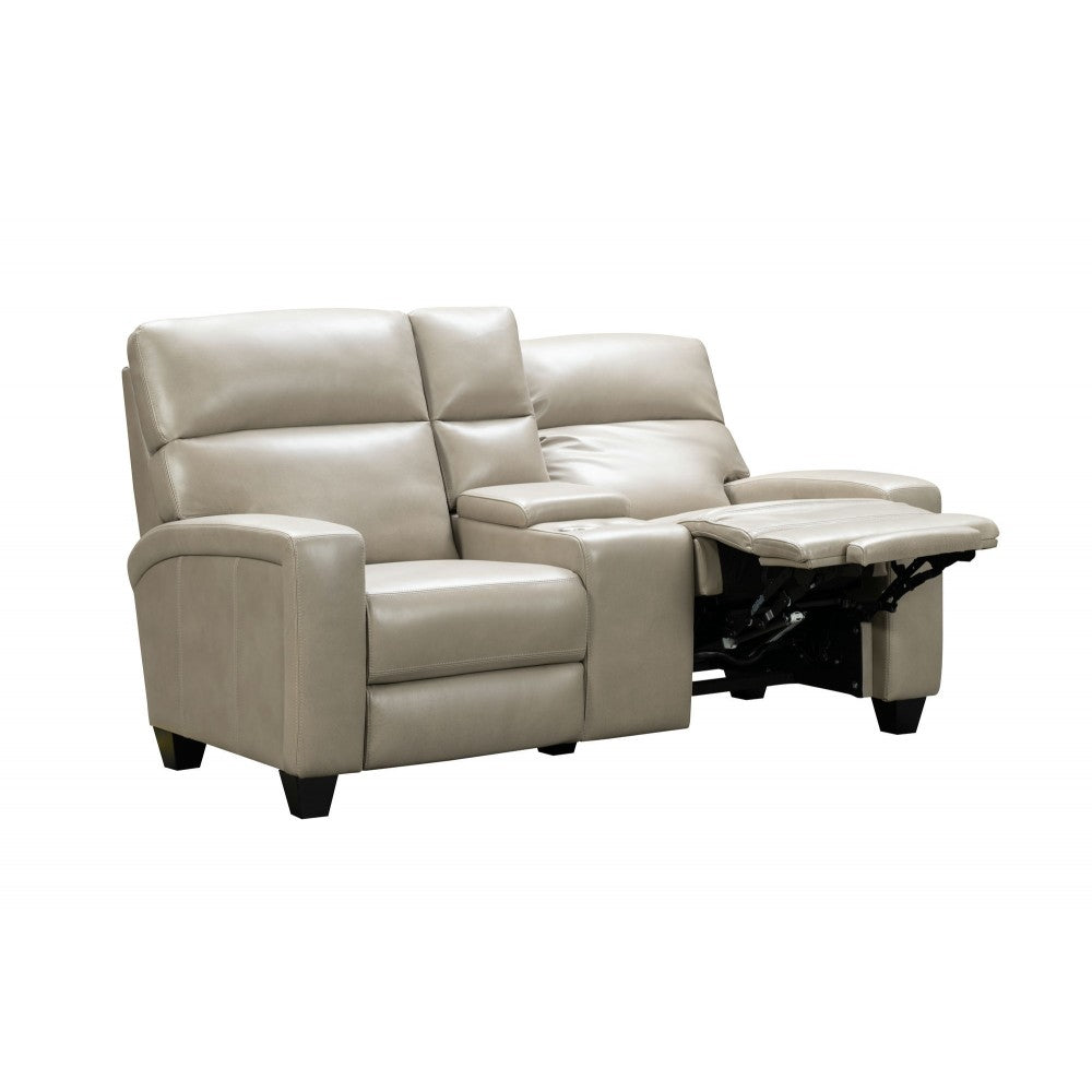 24PHL-1116 Macello Power Reclining Console Loveseat, Sergi Gray Beige
