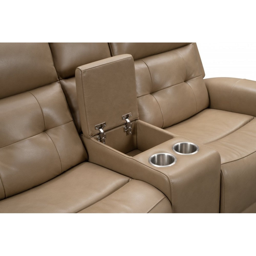 24PHL-1151 Riveria Console Loveseat, Marino Khaki