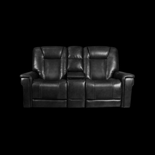 24PHL-1192 Sanibel Console Loveseat, Rainer Black