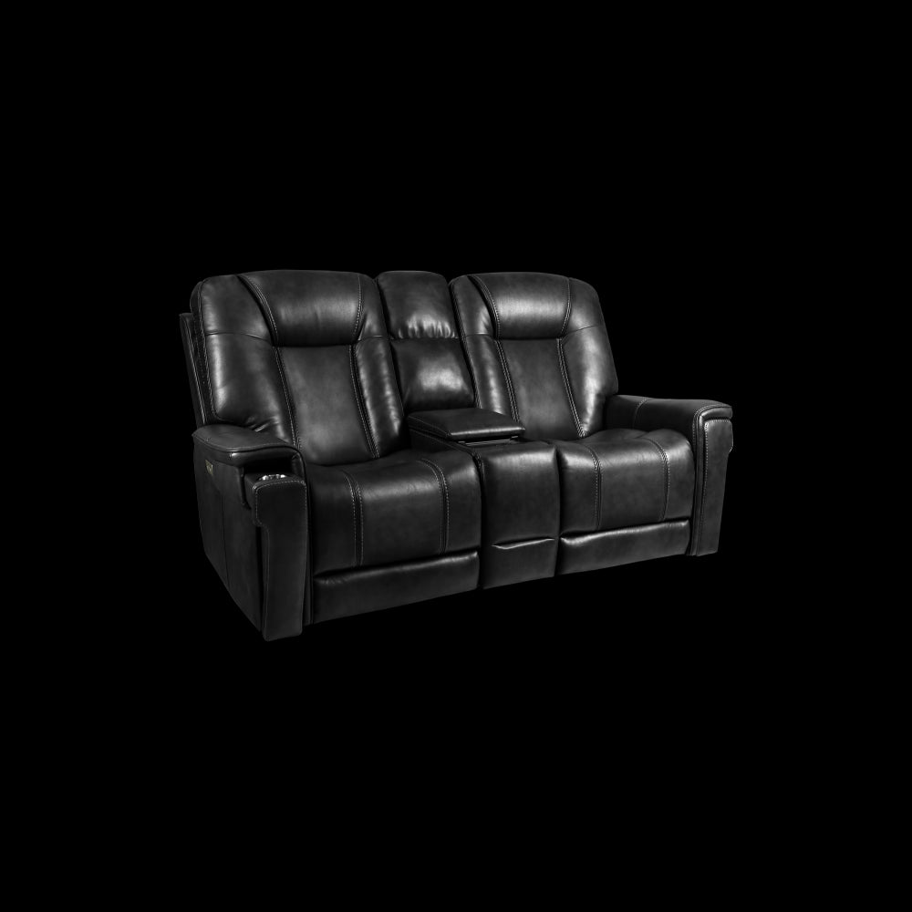 24PHL-1192 Sanibel Console Loveseat, Rainer Black