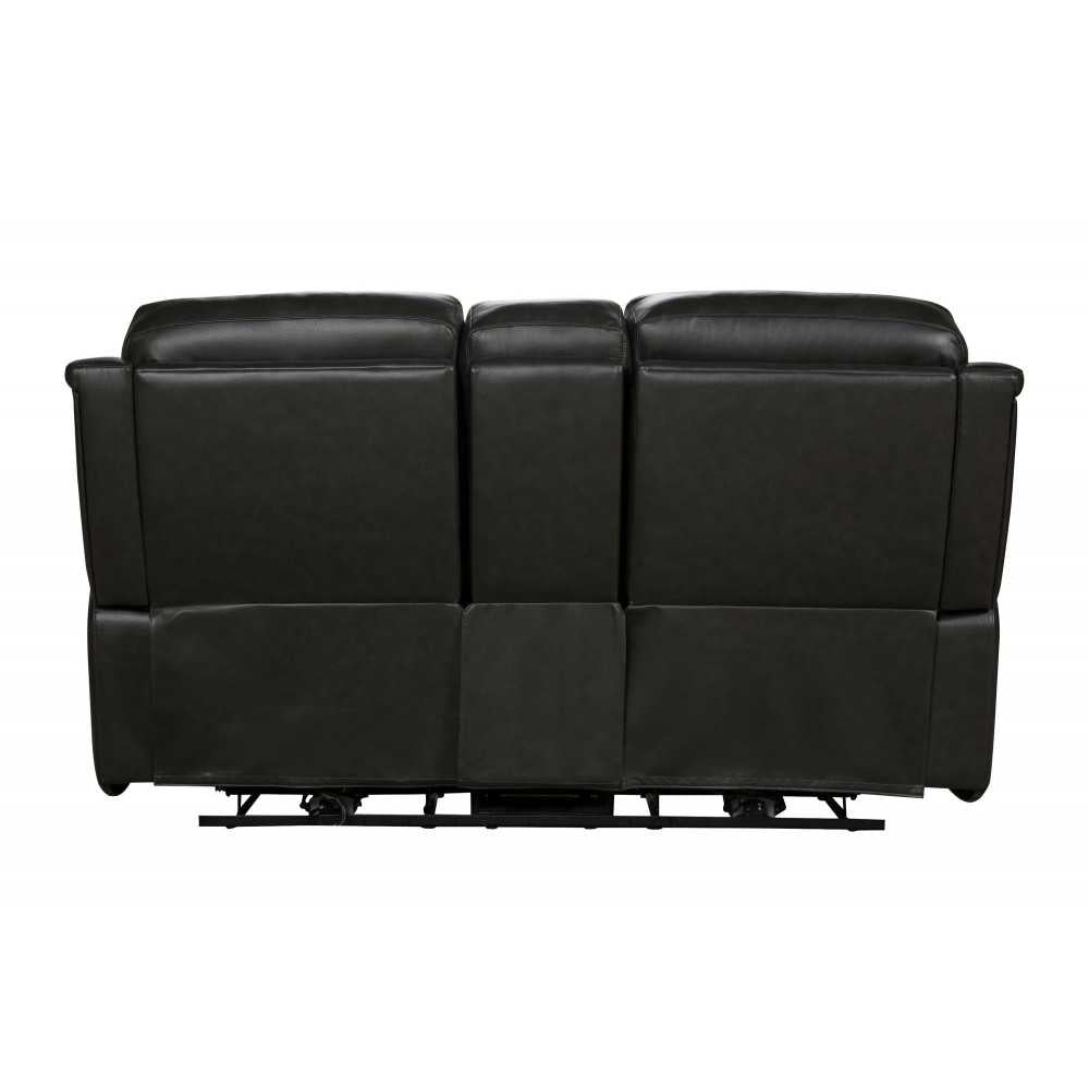24PHL-3704 Burbank Power Reclining Console Loveseat, Matteo Smokey Gray