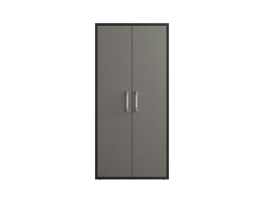 Eiffel 73.43" Garage Cabinet with 4 Adjustable Shelves in Grey Gloss
