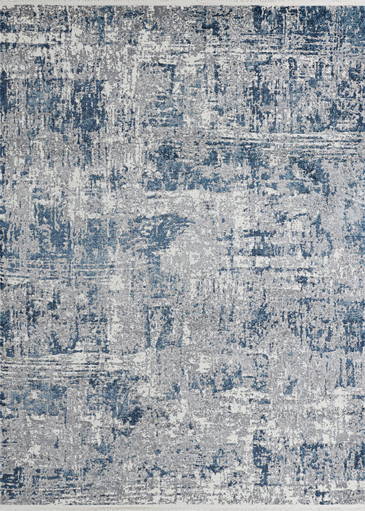 Couristan Marblehead Breccia Blue Grey Rug 3'11" x 5'11"