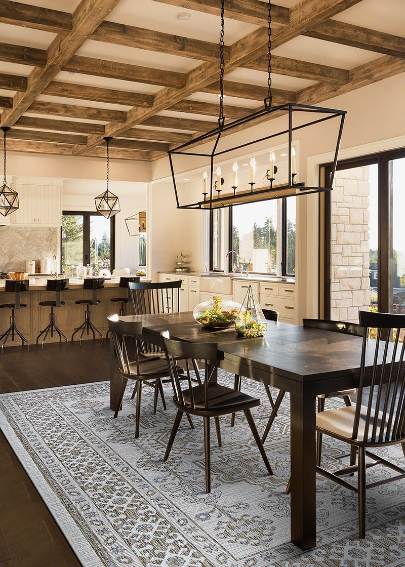 Couristan Charm Woodburn Ivory-Sand Runner Rug 2'2" x 7'6"