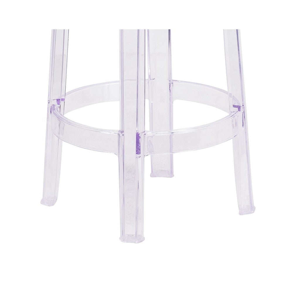 25.75'' High Transparent Counter Height Stool