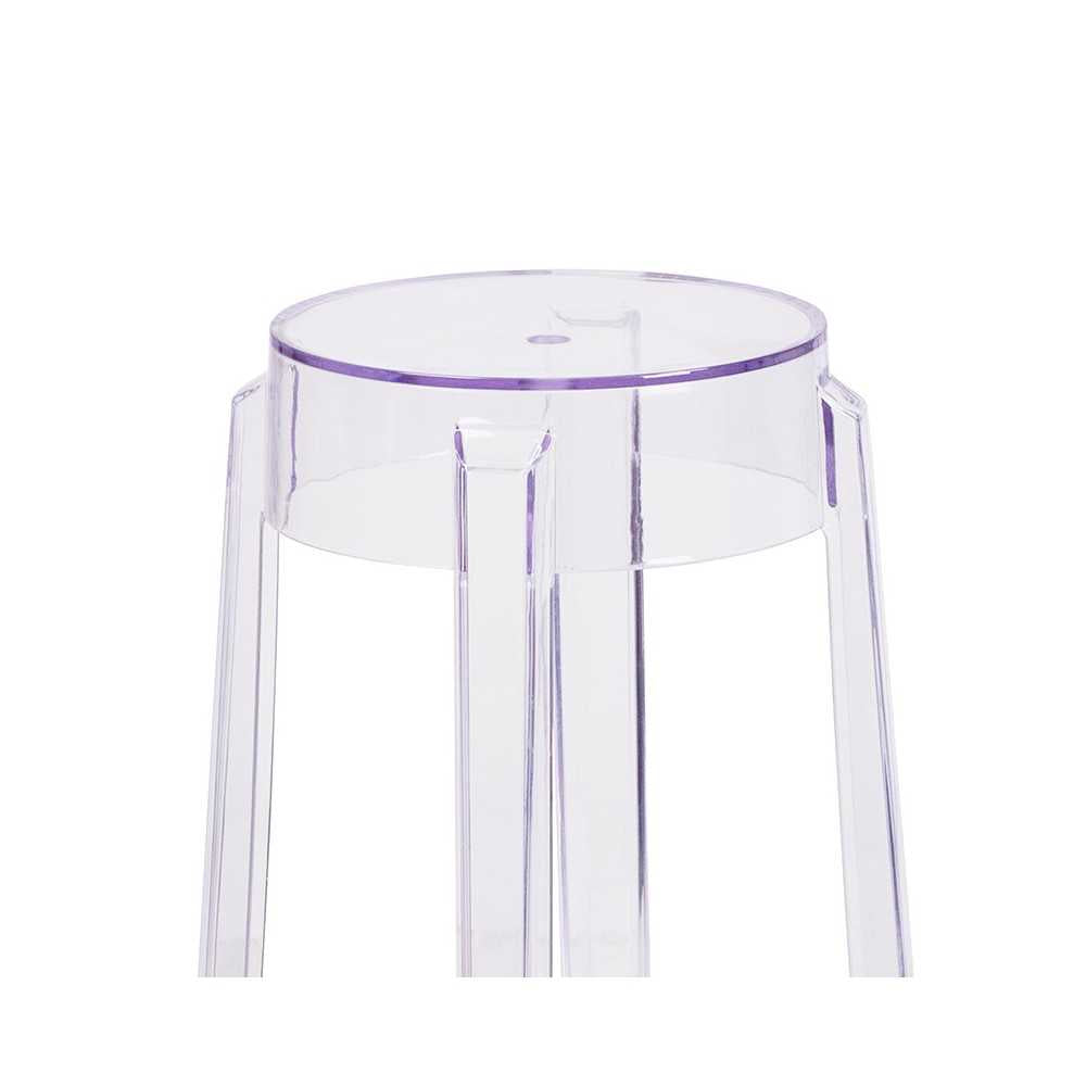 25.75'' High Transparent Counter Height Stool