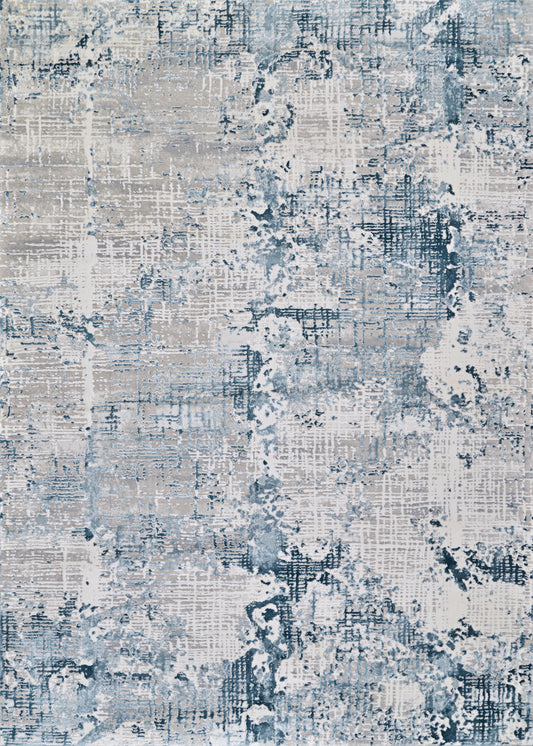Couristan Brocatelle Tundra Ocean-Cream Rug 5'3"x7'6"