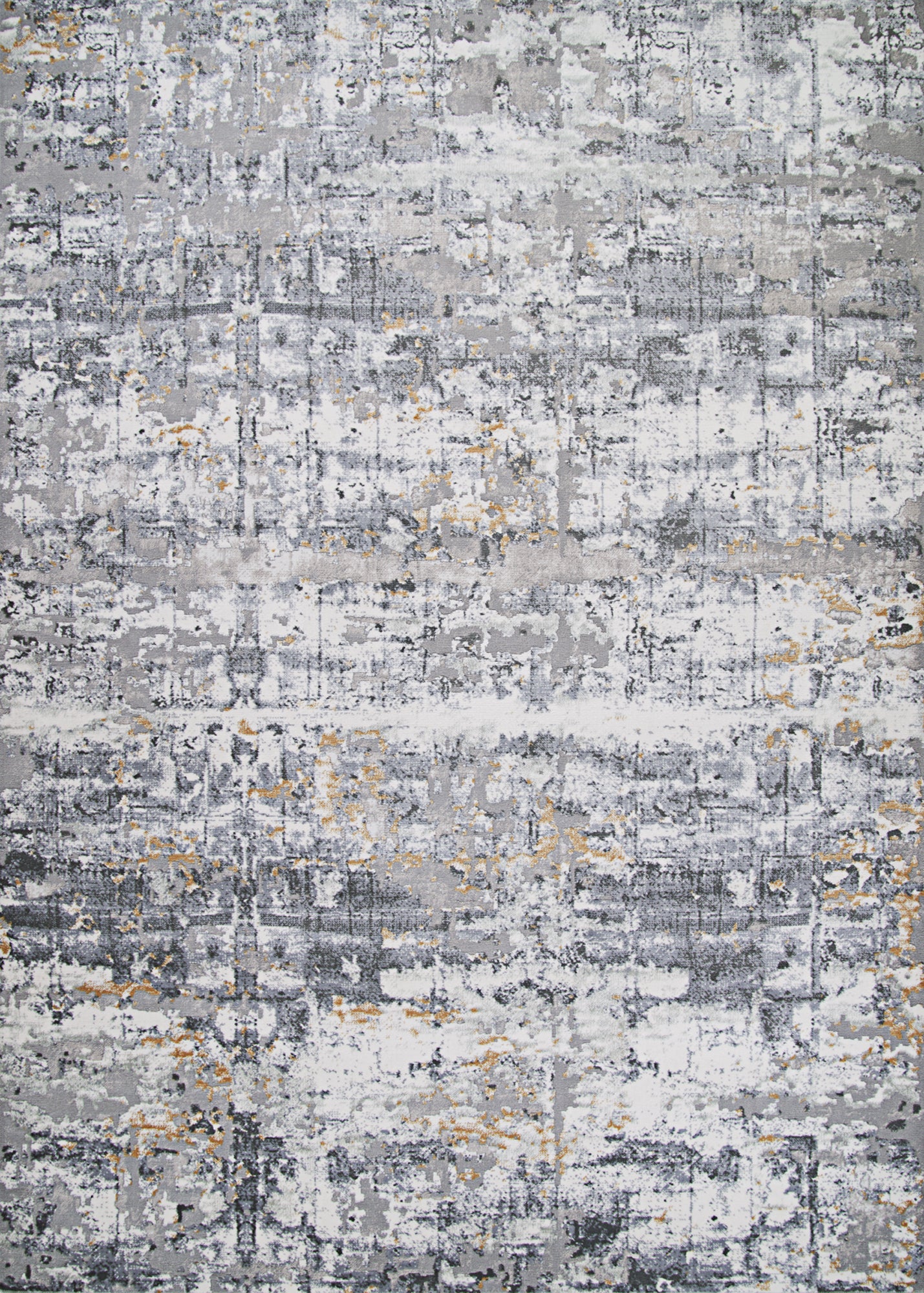 Couristan Brocatelle Lampas Silver-Cream Runner Rug 2'7"x7'10"