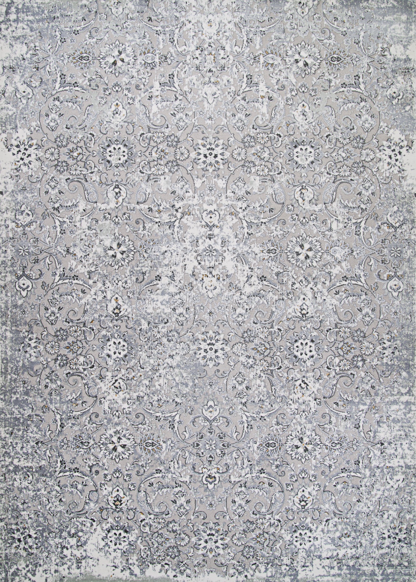Couristan Brocatelle Velveteen Silver Runner Rug 2'7"x7'10"