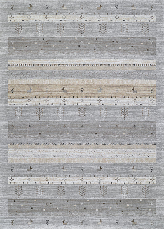 Couristan Nomad Karwal Mushroom Rug 5'3" x 7'6"