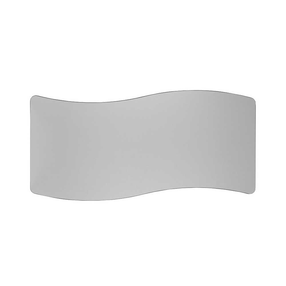 26"W x 60"L Rectangular Wave Collaborative Gray Thermal Laminate Activity Table - Height Adjustable Short Legs
