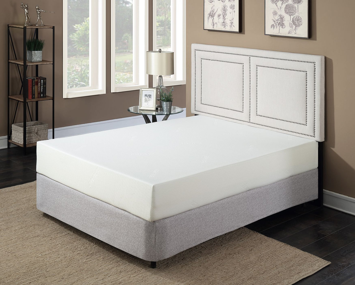 Super Divine Plush 10â€ Gel Foam Mattress in a Box, Queen