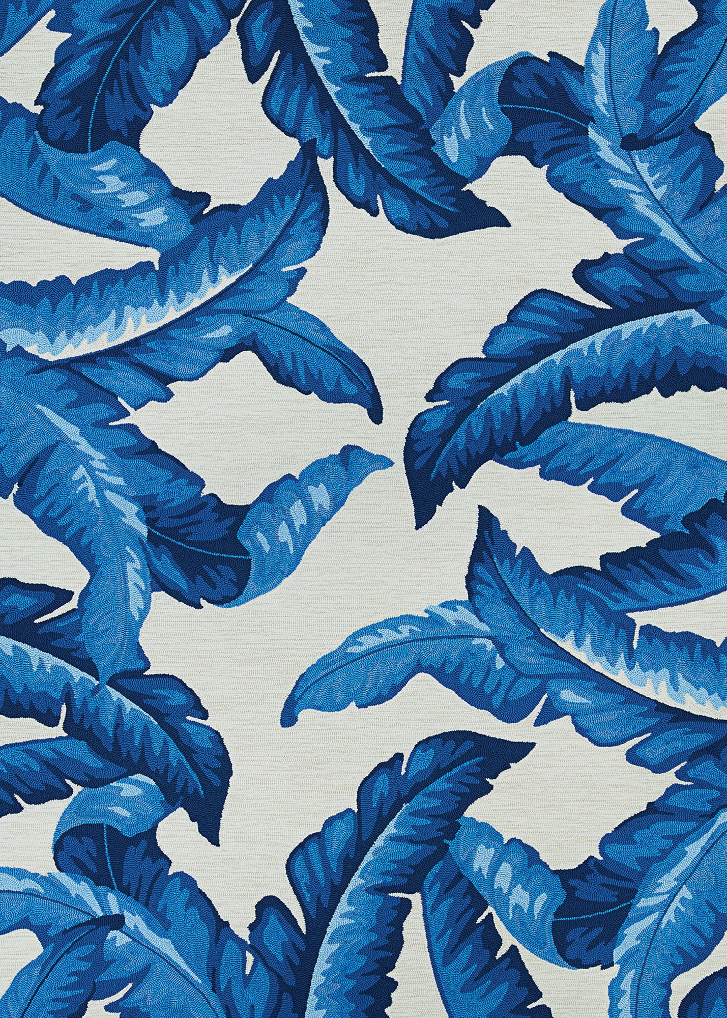 Couristan Covington Palm Leaves Blue Rug 8' x 11'