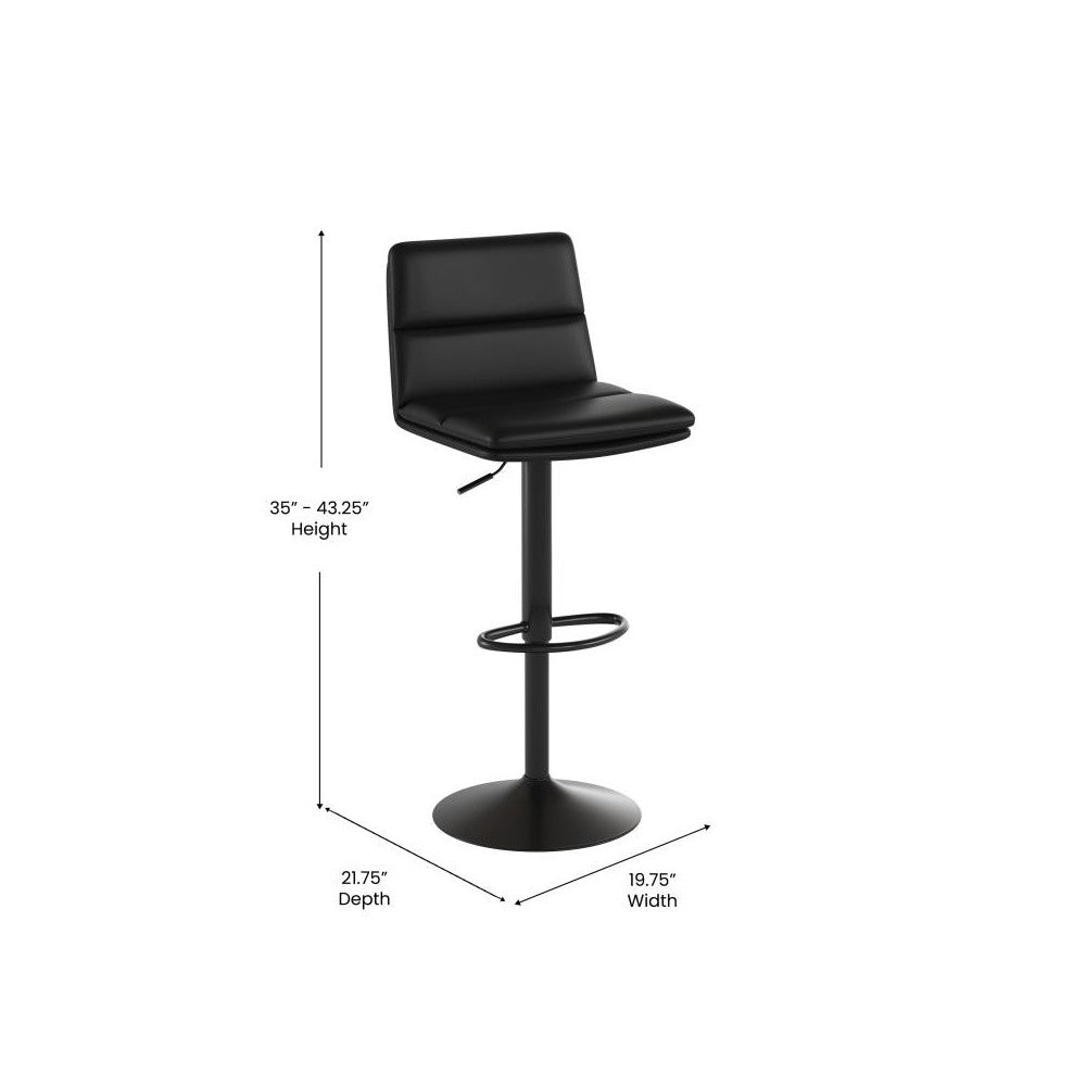 2PK Black Adjustable Stools