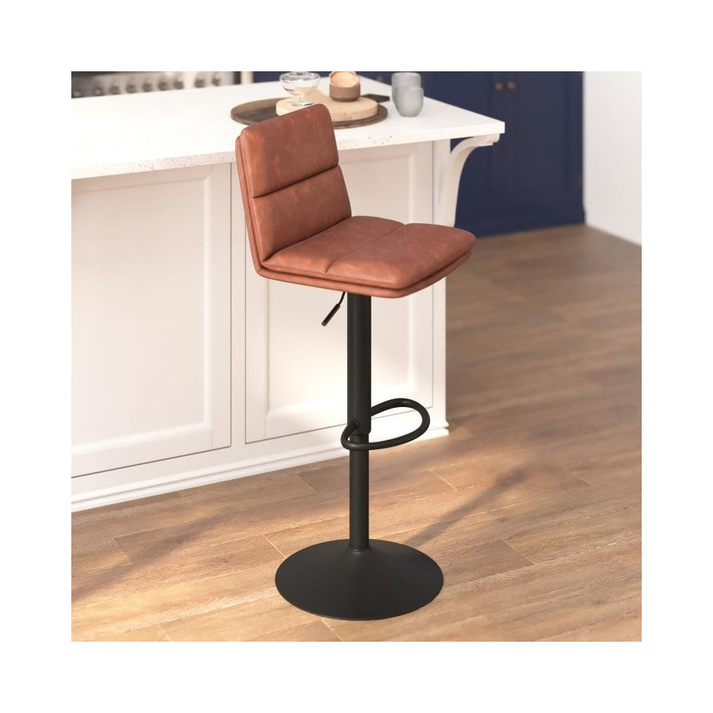 2PK Cognac Adjustable Stools