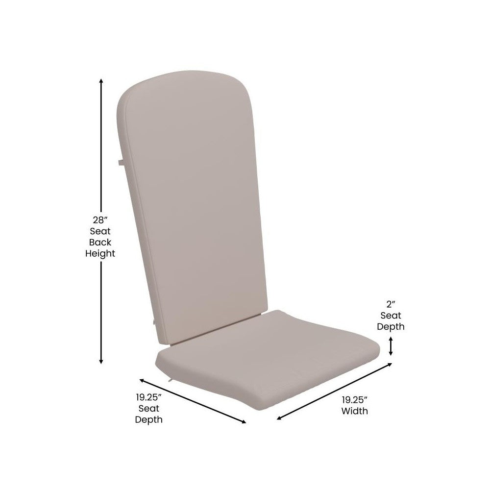 2PK Cream Chair Cushions