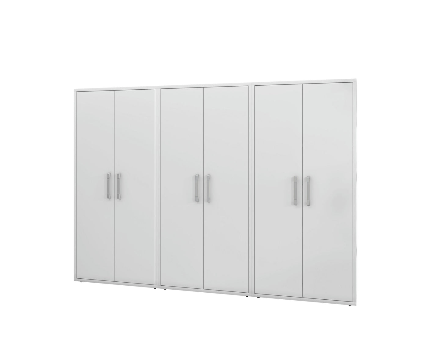 Eiffel Storage Cabinet in White (Set of 3)