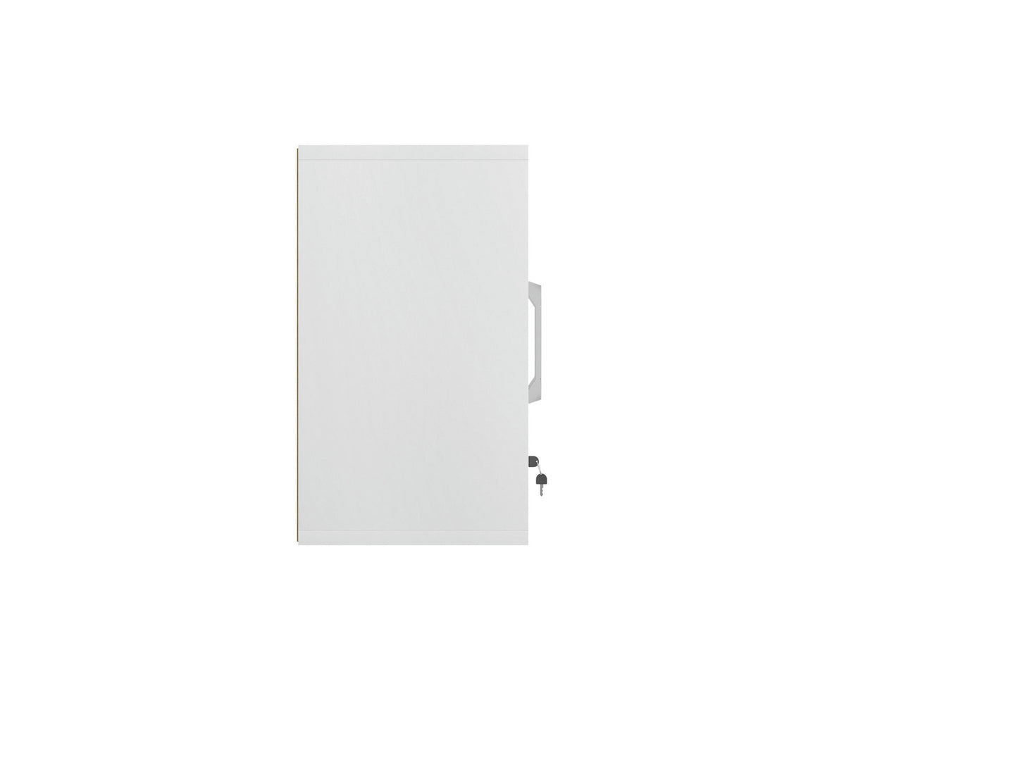 Eiffel Floating Garage Cabinet in White (Set of 3)