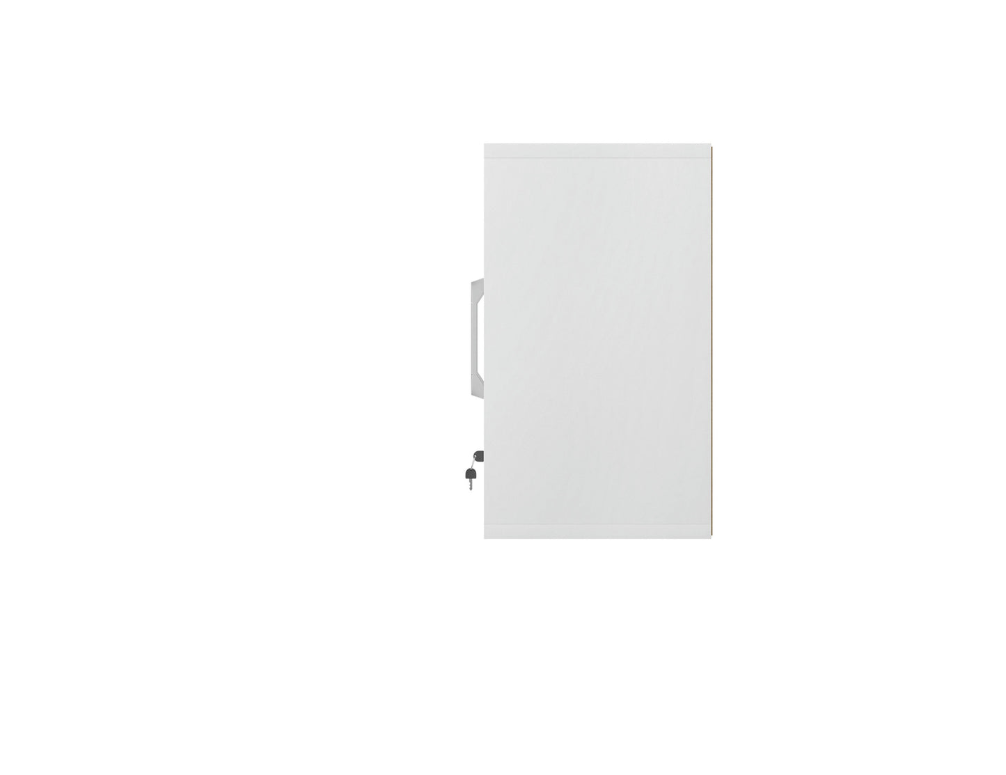 Eiffel Floating Garage Cabinet in White (Set of 3)