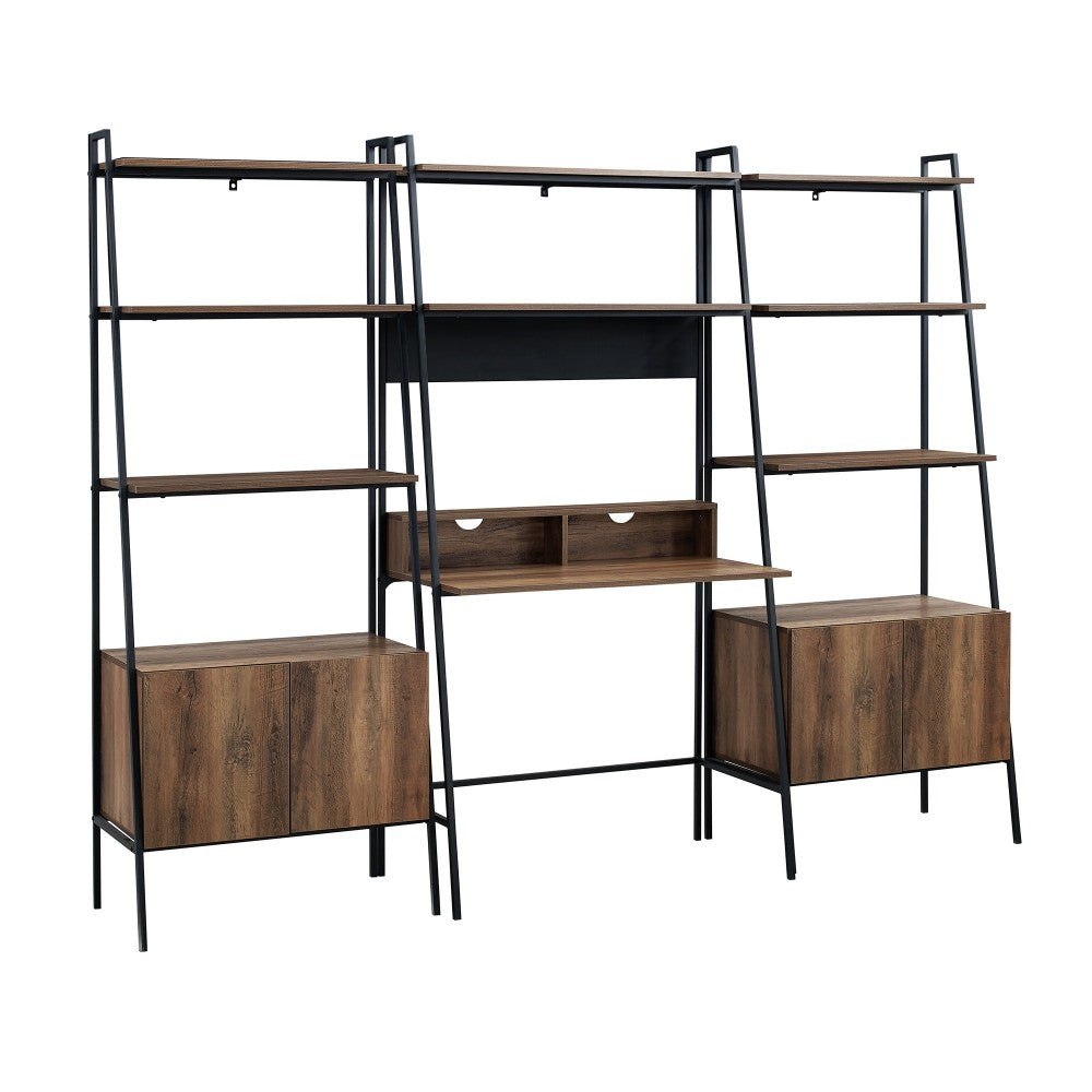 3-Piece Home Office Set - Rustic Oak