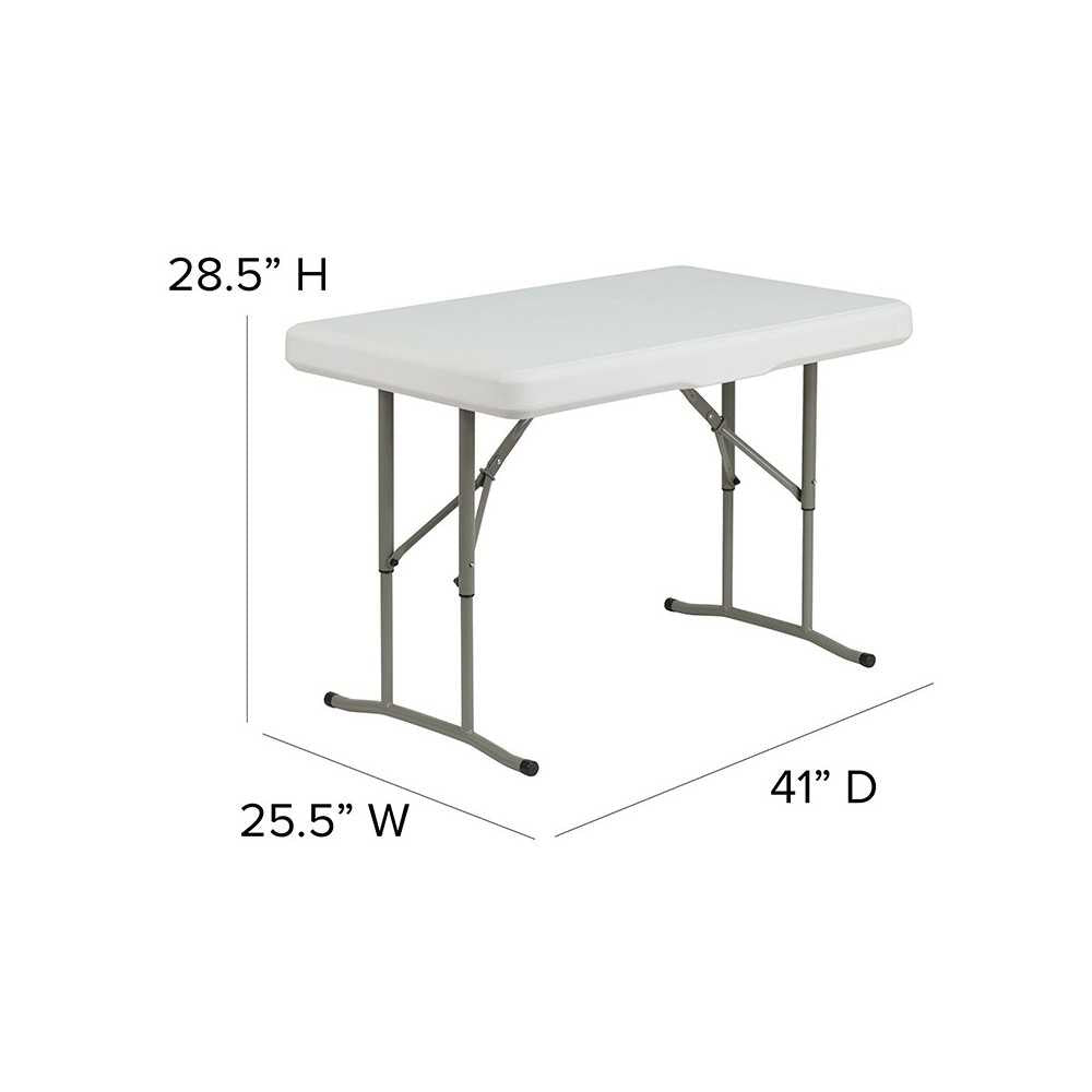 3 Piece Portable Plastic Folding Bench and Table Set