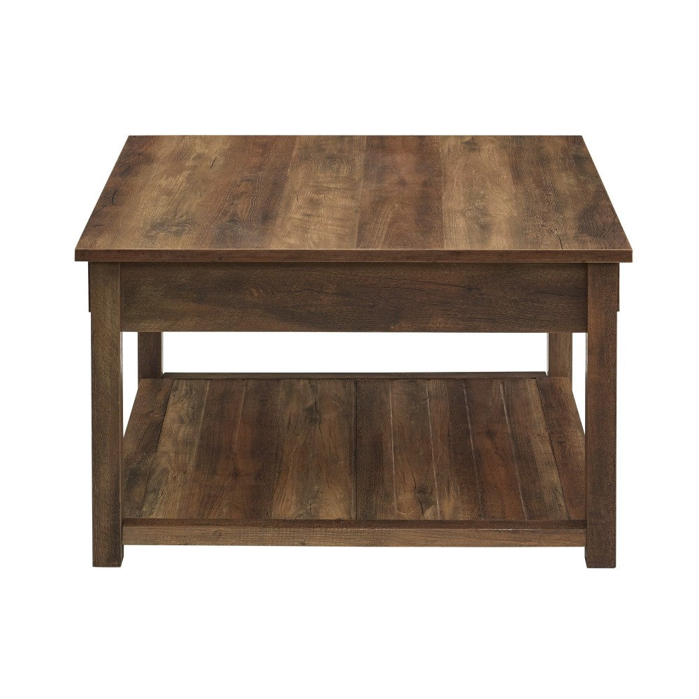 30" Square Country Coffee Table - Rustic Oak