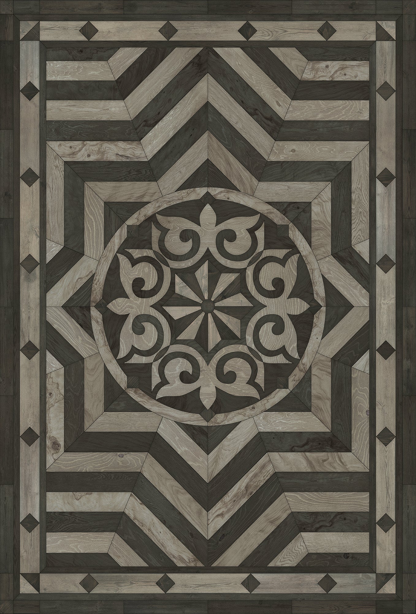 Artisanry - Caledonian - Expect a Masterpiece 38x56 Vintage Vinyl Floorcloth
