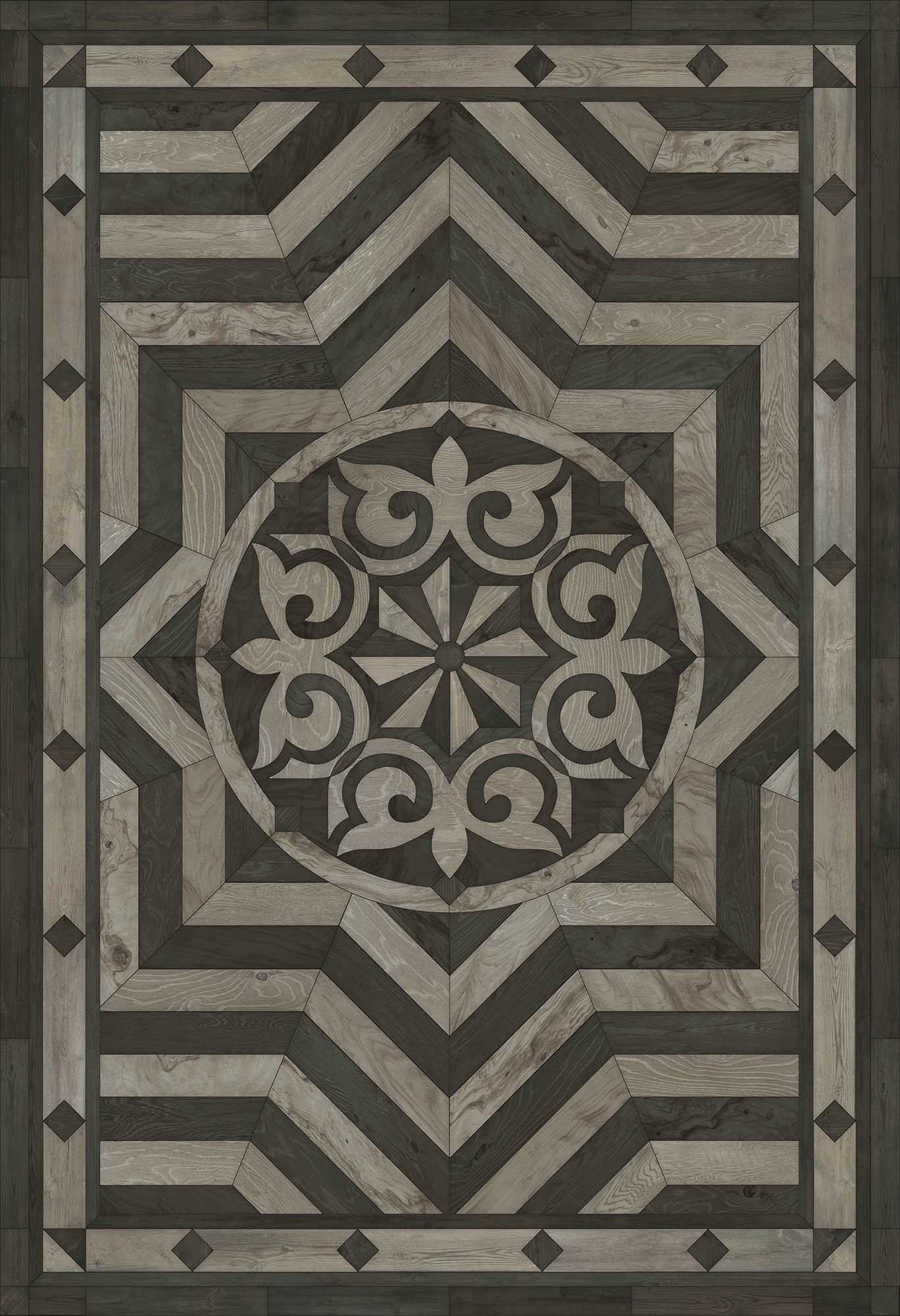 Artisanry - Caledonian - Expect a Masterpiece 52x76 Vintage Vinyl Floorcloth