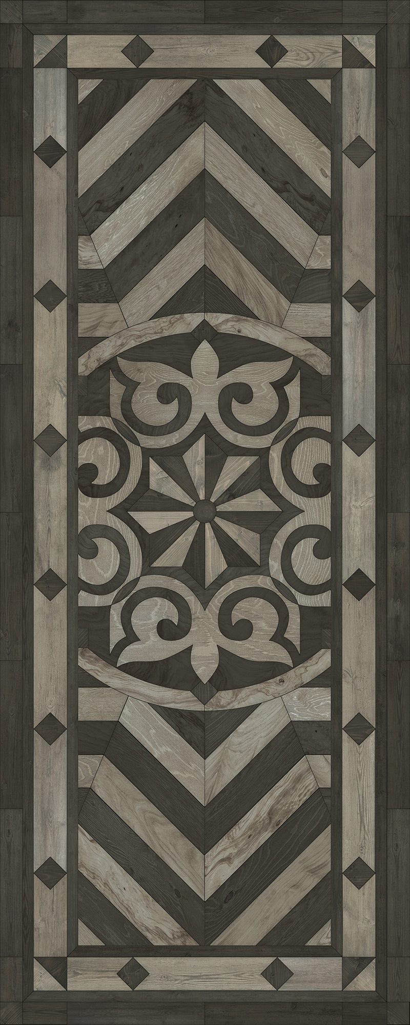 Artisanry - Caledonian - Expect a Masterpiece 36x90 Vintage Vinyl Floorcloth