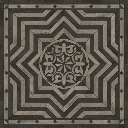 Artisanry - Caledonian - Expect a Masterpiece 48x48 Vintage Vinyl Floorcloth